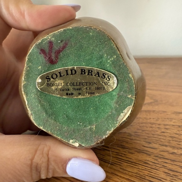 Vintage Solid Brass Bomel Collection Inc Apple Heavy - Picture 6 of 8